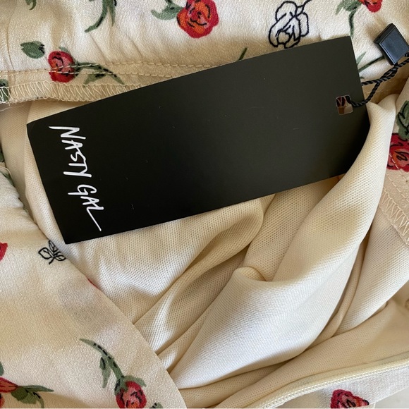 NWT Nasty Gal Ruffle Midi Skirt size 8 - Picture 6 of 6